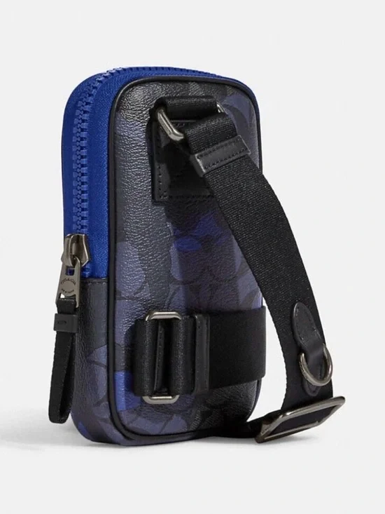 Coach Small Signature Phone Bag in Camo - Picture 2 of 4